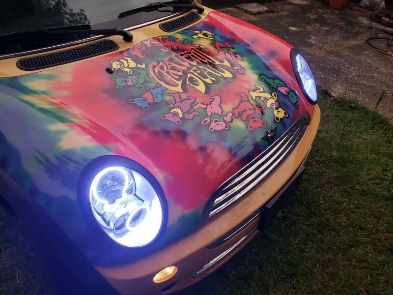 Mini Cooper Headlight Halo Kit - ORACLE Lighting - LED - UV/Purple - `05-`08